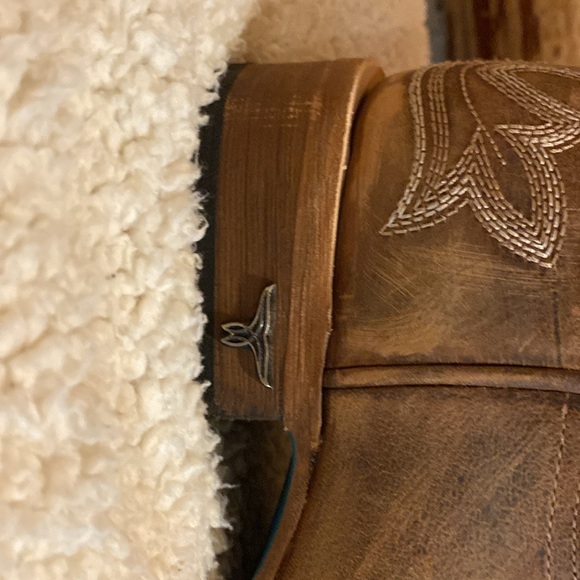 Lane Saratoga Square toe boots. Size 8.5 (Tan) - Picture 2 of 10